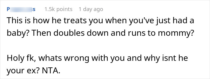 Screenshot of a Reddit comment expressing disbelief at a man’s reaction to baby’s hair color and questioning paternity. Screenshot of a Reddit comment expressing disbelief at a man’s reaction to baby’s hair color and questioning paternity.