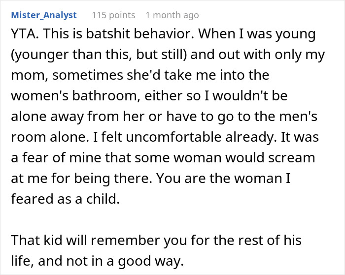 "Are You A Girl?": Woman Goes After A Boy In The Women's Bathroom, Is Surprised It Backfires "Are You A Girl?": Woman Goes After A Boy In The Women's Bathroom, Is Surprised It Backfires