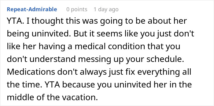 Woman Ruins A Trip After Conveniently "Forgetting" To Take Her Meds, Friend Loses It Woman Ruins A Trip After Conveniently "Forgetting" To Take Her Meds, Friend Loses It