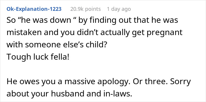 Screenshot of a Reddit comment discussing a man freaking out over baby’s hair color and paternity test results. Screenshot of a Reddit comment discussing a man freaking out over baby’s hair color and paternity test results.