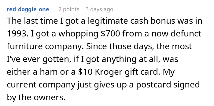 Tone-Deaf Boss Complains About His Holiday Bonus To An Employee Who Got 50 Times Less