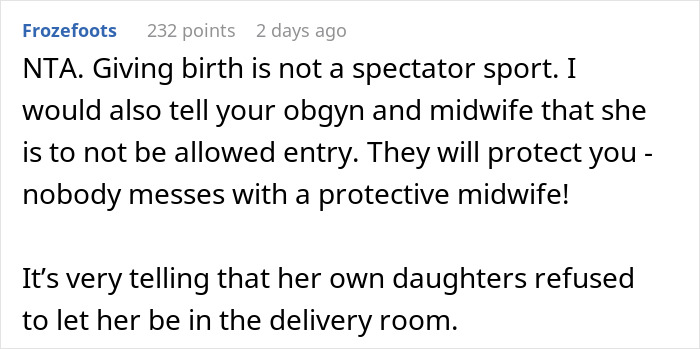 Woman Finds A Clever Way To Shut Down MIL Who Insists To Be Present At The Birth Of Her Grandkid