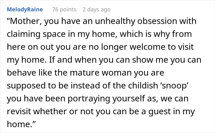 “It Is My Room”: Mom Refuses To Accept That Daughter’s Guest Room Is Not Just Hers “It Is My Room”: Mom Refuses To Accept That Daughter’s Guest Room Is Not Just Hers