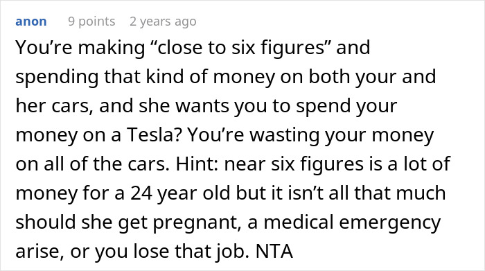 "I Was Being Cheap": GF Freaks Out After BF Refused To Buy Her A Tesla