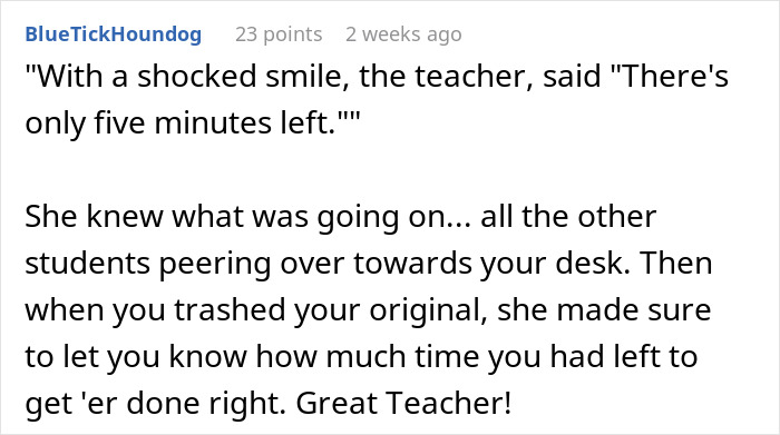 "With 5 Minutes Left, I Grabbed A New Test": Student Gets Revenge On Cheating Classmates "With 5 Minutes Left, I Grabbed A New Test": Student Gets Revenge On Cheating Classmates