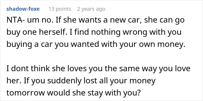 "I Was Being Cheap": GF Freaks Out After BF Refused To Buy Her A Tesla "I Was Being Cheap": GF Freaks Out After BF Refused To Buy Her A Tesla