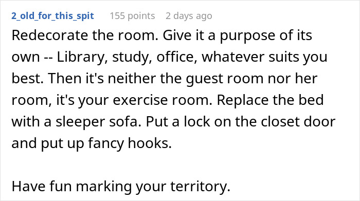 “It Is My Room”: Mom Refuses To Accept That Daughter’s Guest Room Is Not Just Hers “It Is My Room”: Mom Refuses To Accept That Daughter’s Guest Room Is Not Just Hers