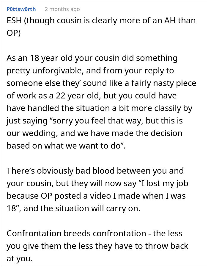 Cousin Throws A Fit Over Not Being Invited To A Wedding, Regrets It When The Groom Exposes Them
