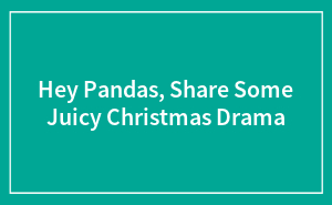 Hey Pandas, Share Some Juicy Christmas Drama