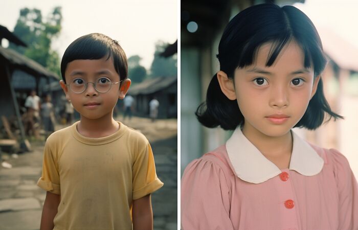 Artist Uses AI To Make Realistic Doraemon Characters If They Lived In Rural Indonesia (11 Pics)