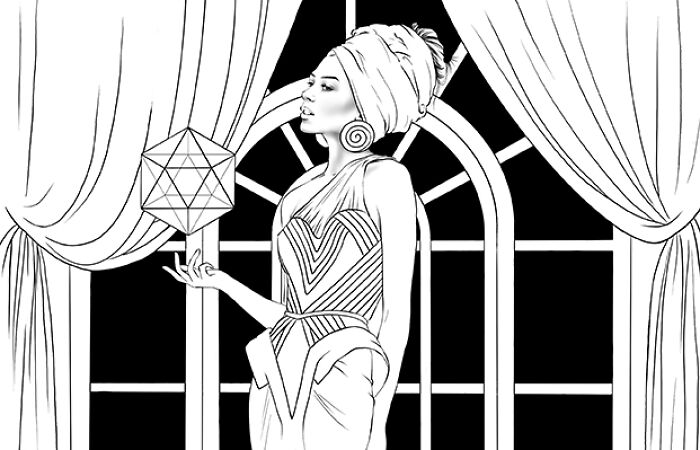 It Took Me 70 Days To Create These Stunning Gothic Outfits For A Coloring Book (10 Pics)