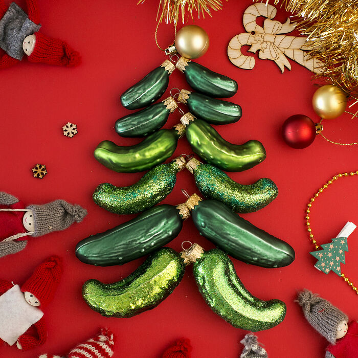 I Made A Handmade Glass Pickle As A Christmas Tree Ornament