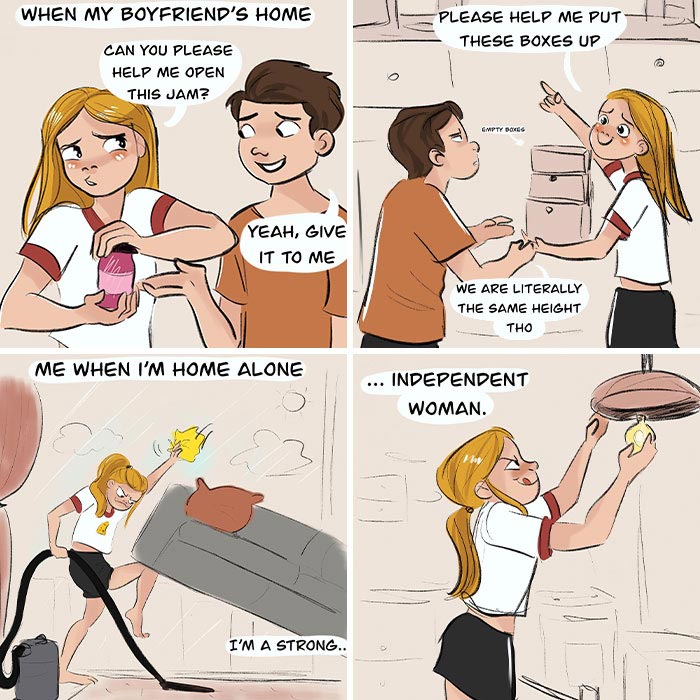 I Created 13 Comics Based On Funny And Relatable Moments In My Relationship