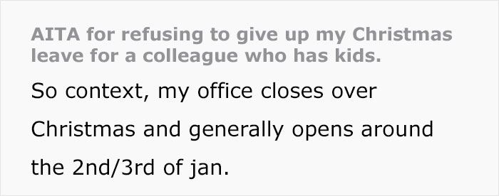 “She Lost It”: Person Refuses To Give Up Their Days Off Just Because They Don’t Have Kids