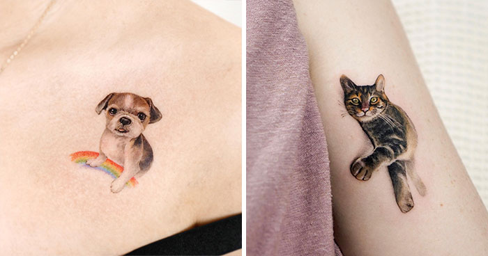 70 Painting-Like Tattoos With Elements Of Nature And Animals By Korean Ink Artist (41 Pics)