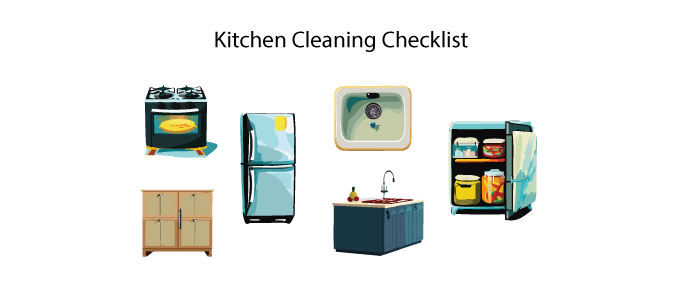 Kitchen cleaning checklist 