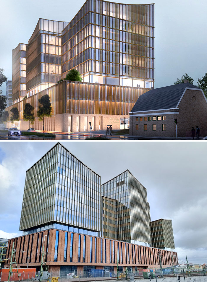 Malmö's New District Court In Sweden. Vision vs. Reality