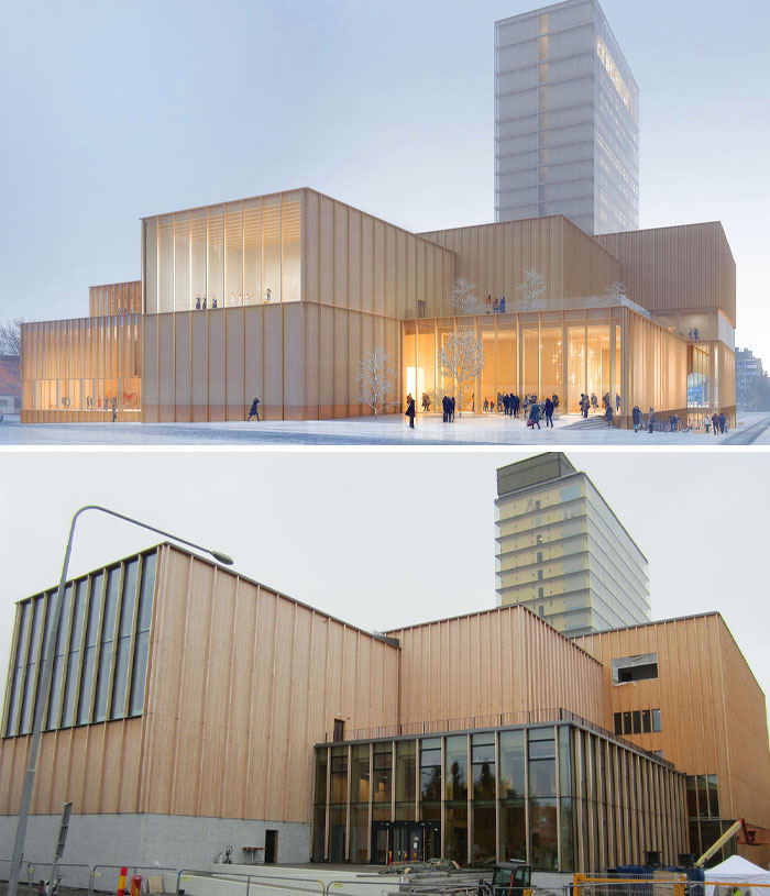 Sara Cultural Center In Skellefteå, Sweden. In Reality It Looks Very Sad