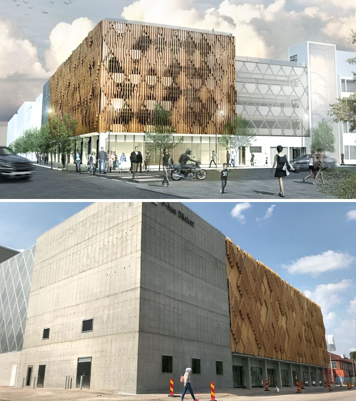 The Render Of Däcket Car Park And The Reality Of It