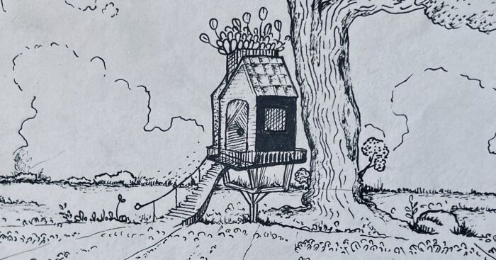 10 “Imaginary” Hand Drawings Of Spring With Black Gel Pens