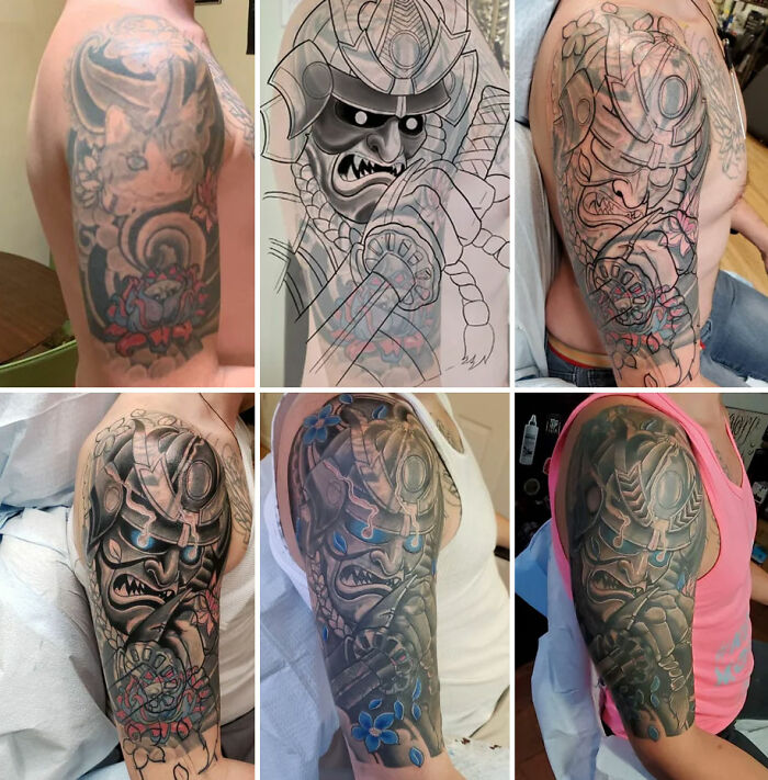 My Half Sleeve Cover Up. 14 Hours - Four Sessions