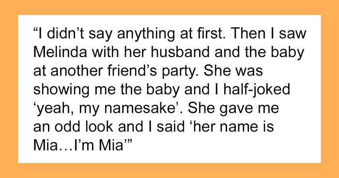 “She Didn’t Even Ask”: Narcissist Assumes Friend Gave Baby Her Name, Gets Shamed Online