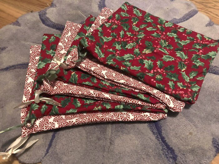 He hecho bolsas de regalo reutilizables para Navidades