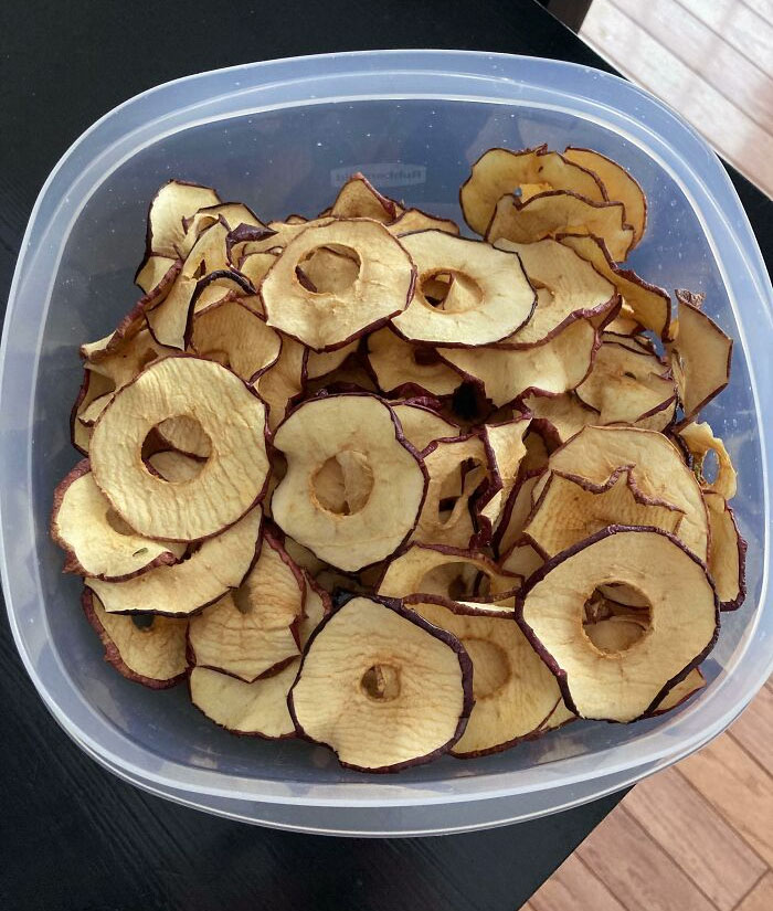 Apple Chips Made In A Dehydrator Are Less Expensive And Tastier Than Those From The Grocery Store