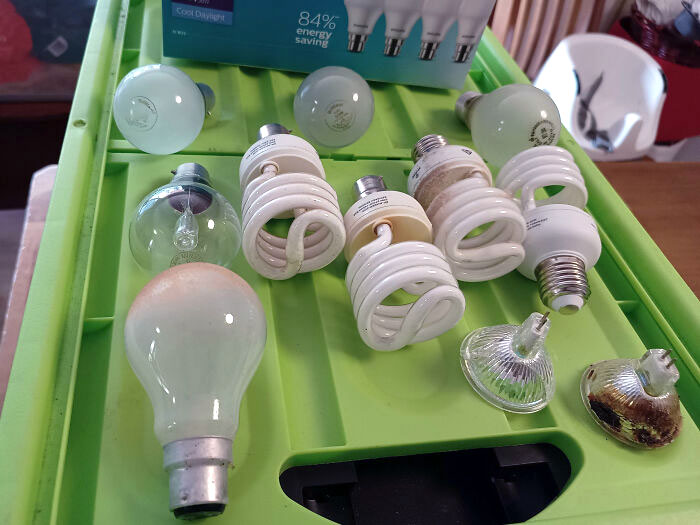 Changed Out All The Bulbs In Our New Place For 9 W LED Ones. Considering Some Of The Old Ones Were 75 W, I Assume The Previous Owners Were Millionaires