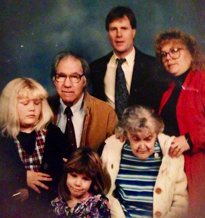 Our 1995 Family Portrait. Taken At The Grocery Store. Nailed It