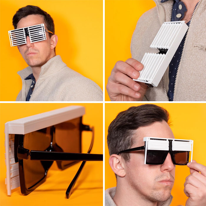 I Like To Design Stupid Products For Fun, So I Created Blinds For My Sunglasses