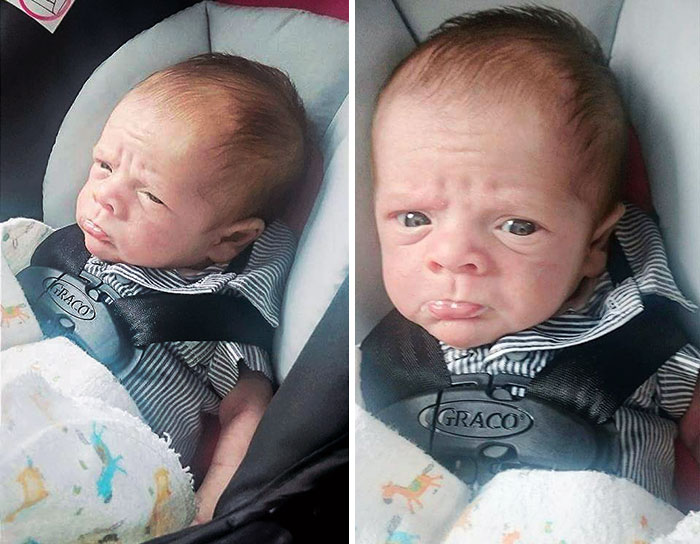 My One-Month-Old Baby On His Way To The Nursing Home