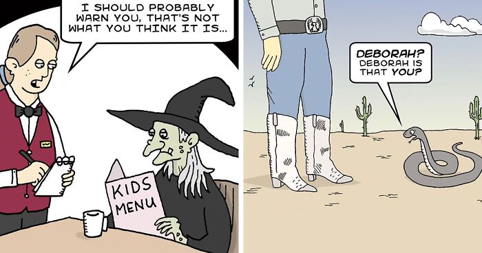 Absurd Situations And Silly Humor: 50 New Comics By Paul Woods