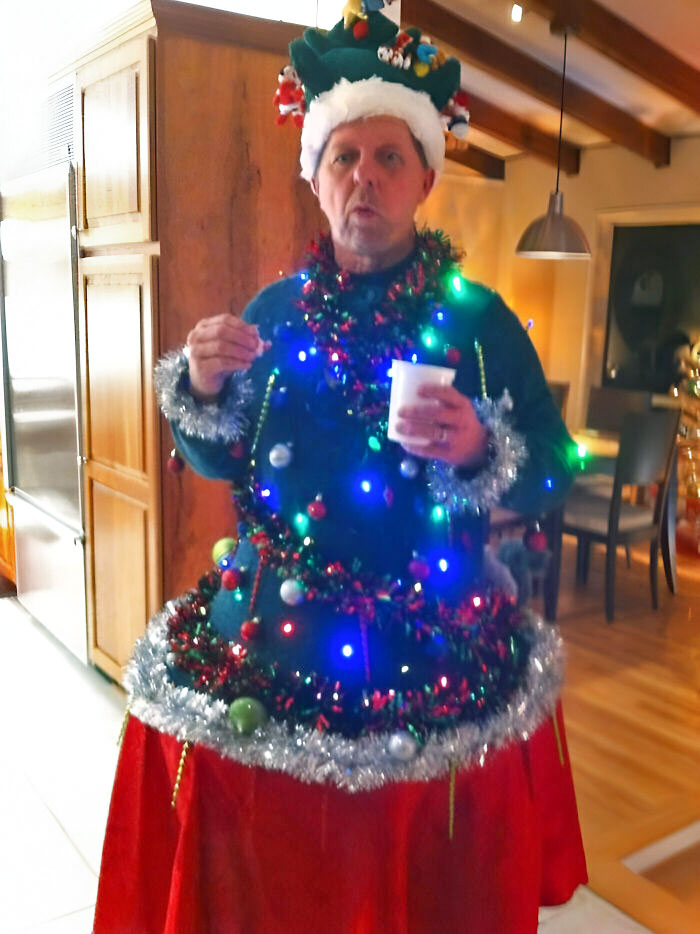 I Think It's Safe To Say My Stepdad Won The Sweater Contest