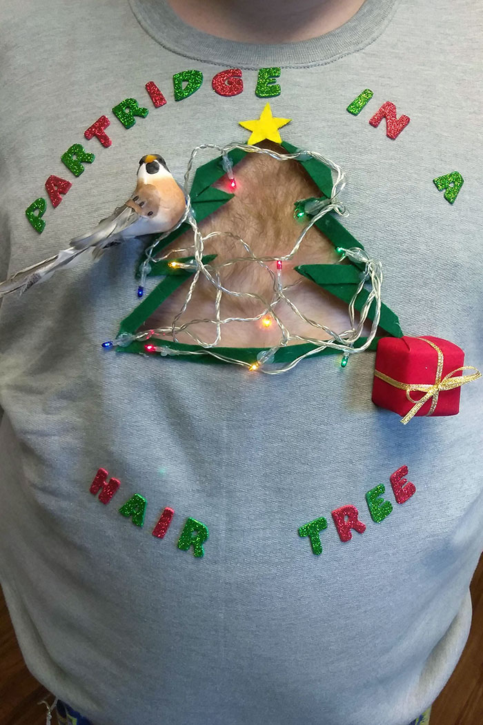 The Ugly Sweater I Made For My Job's Contest