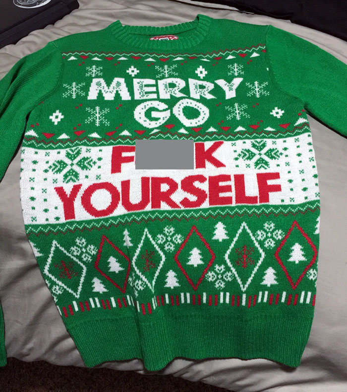 I Hate Christmas, But My Family Said That I Need To Buy An Ugly Christmas Sweater, So I Got This One
