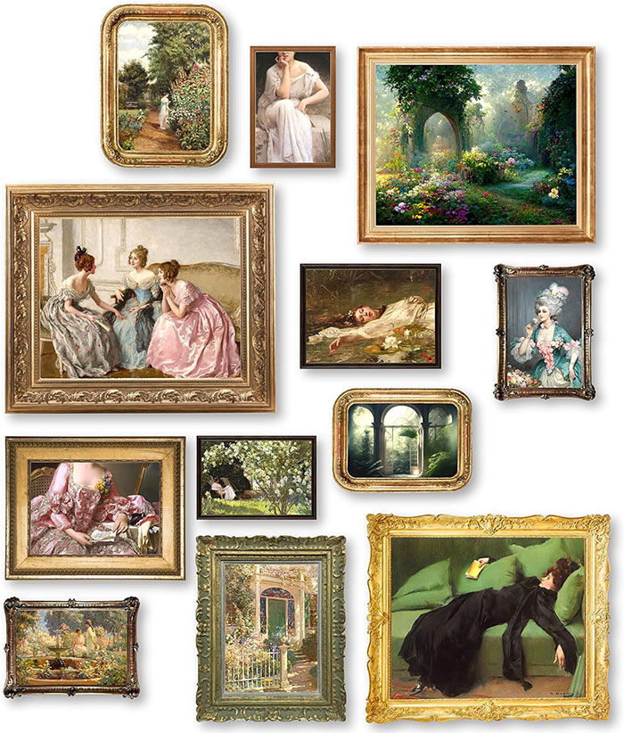 Photography of vintage paintings.