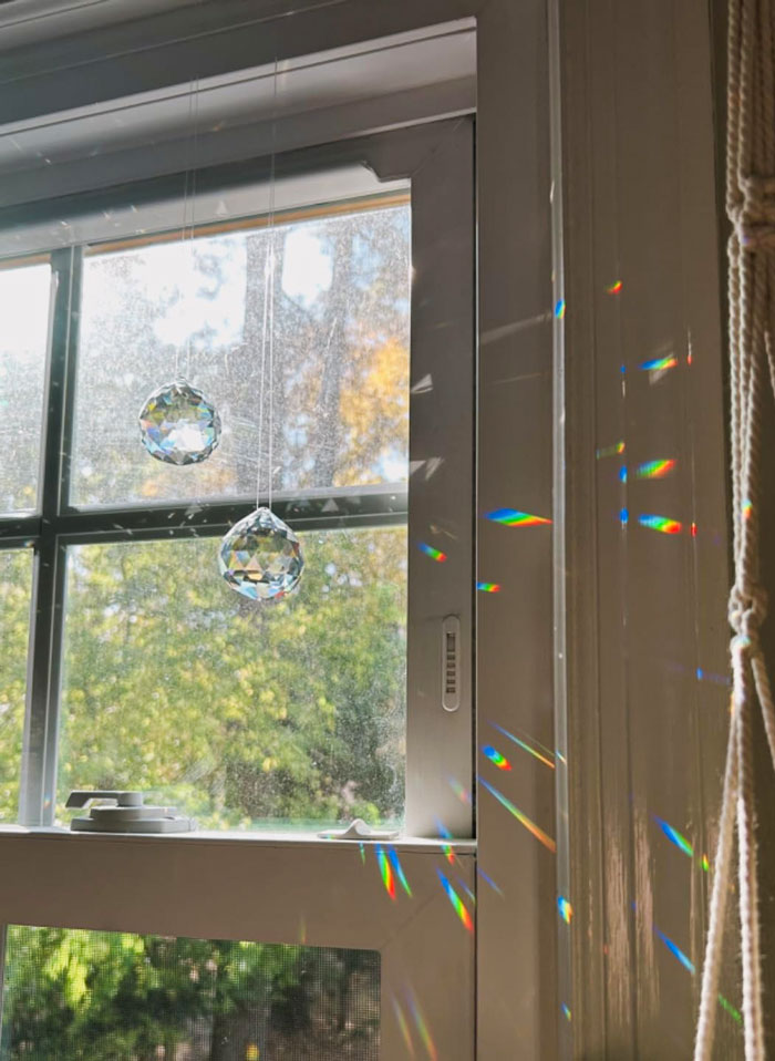 Glass Crystal Prism Suncatcher: A girl can never have too much bling and it's even better when it doubles up as a dope decor piece that creates oodles of rainbows!