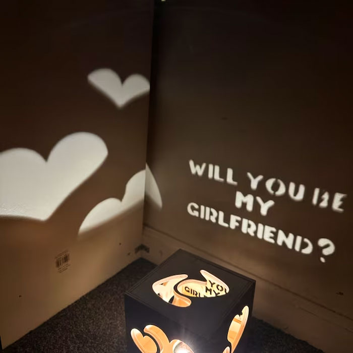 Personalized Magic Box: That projects your sweet nothings on any wall, filling her space with warmth, charm, and words only for her!