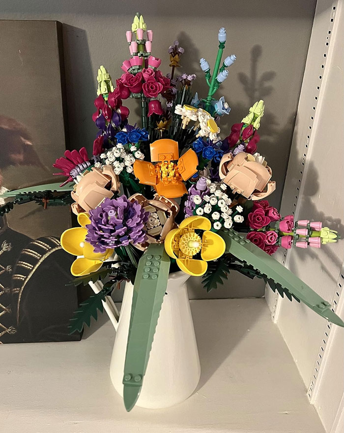 LEGO Icons Flower Bouquet Building Decoration Set: Because real flowers are so last year and expressing your affection through LEGO pieces is just way cooler.