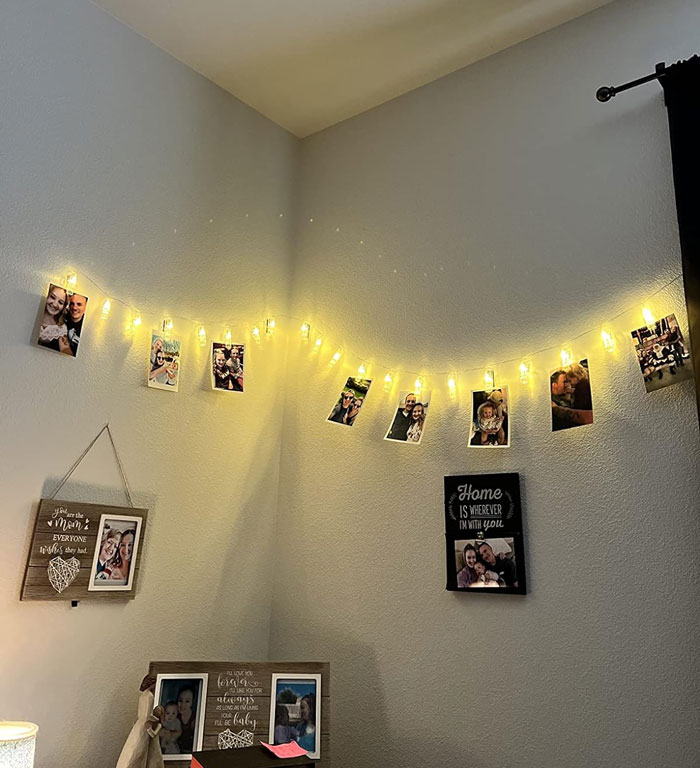 Photo Clip String Lights: That will give your partner's cherished memories a lit up, twinkling touch this Christmas, making it the perfect gift for showcasing special moments in a charming and unique way.