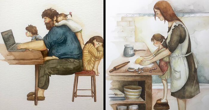 35 Heartwarming Illustrations By This Artist That Show The Best Of Being Human