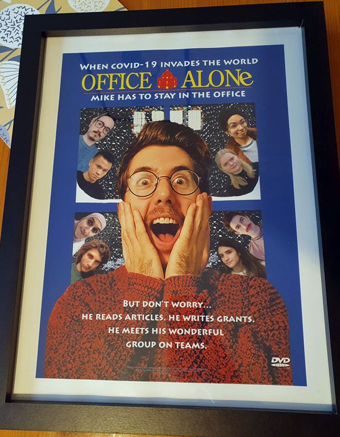 My Group Got Me This Hilarious Home Alone-Themed Christmas Present. I'm Still Impressed By How They Tricked Me Into Taking A Picture In That Kevin McCallister Pose Without Knowing