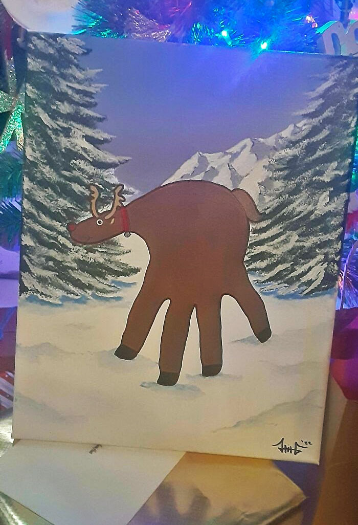 My Mom's Christmas Present This Year, Painted By Me