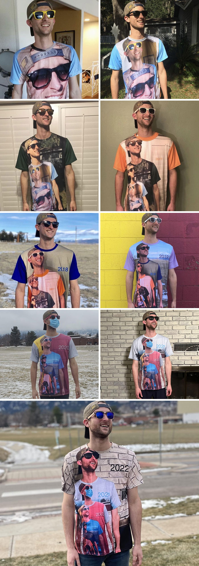 “Shirtception” - My Favorite Gift Every Year From My Brother. We’re Now At Level 9 “Shirtception” - My Favorite Gift Every Year From My Brother. We’re Now At Level 9