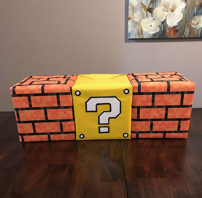 I Wrapped My Nephew’s Gifts Like Super Mario Blocks