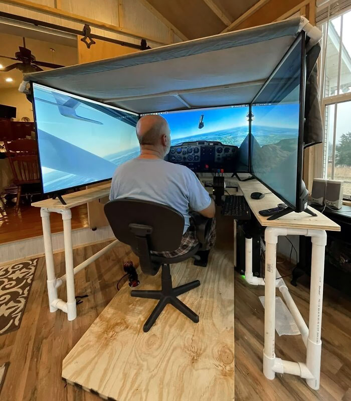This Microsoft Flying Simulator Setup Is Amazing