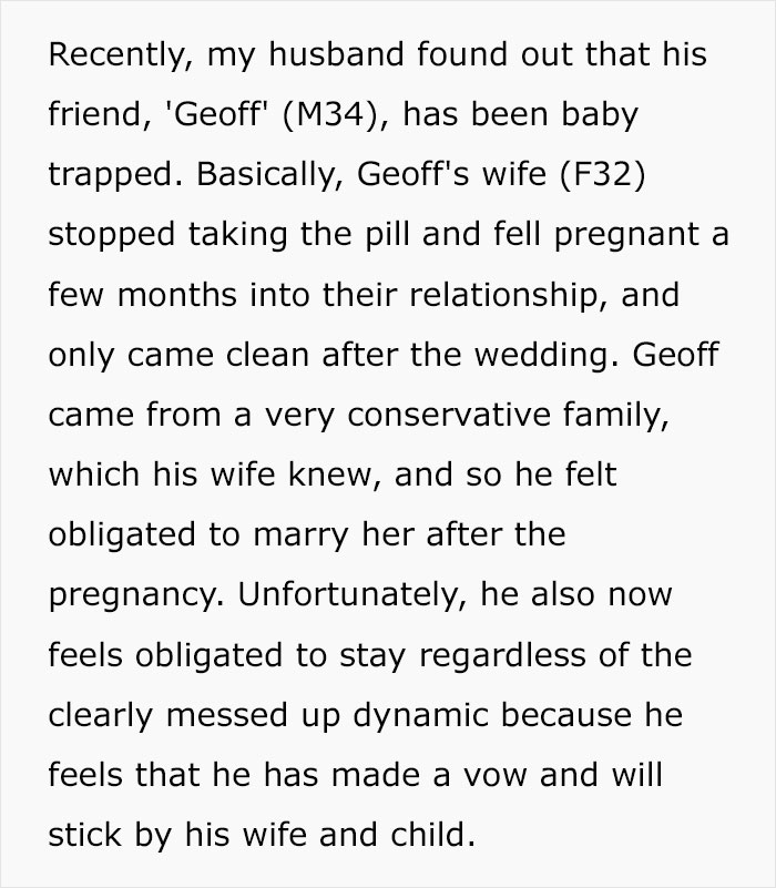 Man Thinks His Wife "Baby Trapped" Him, Destroys Their Marriage Man Thinks His Wife "Baby Trapped" Him, Destroys Their Marriage