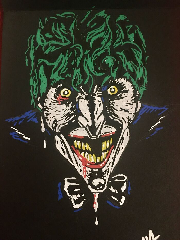 Trying Paint Markers On Black Paper