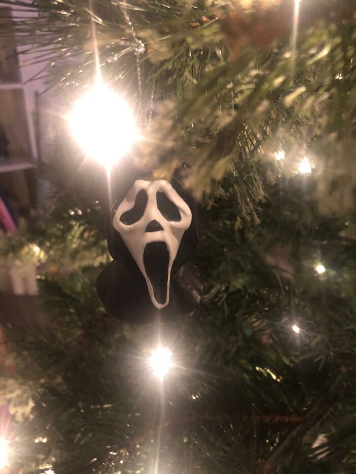My Favorite Christmas Ornament Is This Ghost Face Ornament